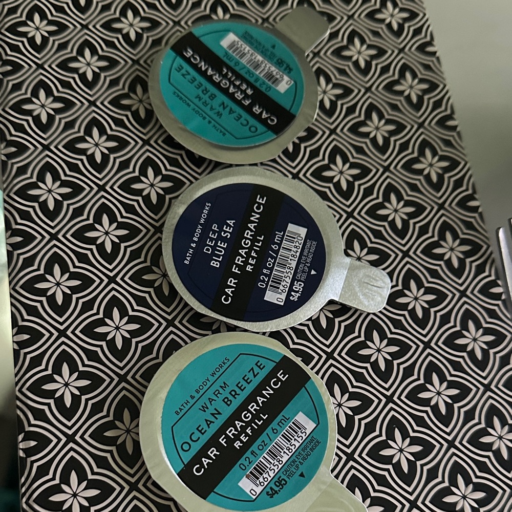 Car Fragrance Refill Set - Blue and Green